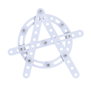 Emblemat ANARCHIA - Biały